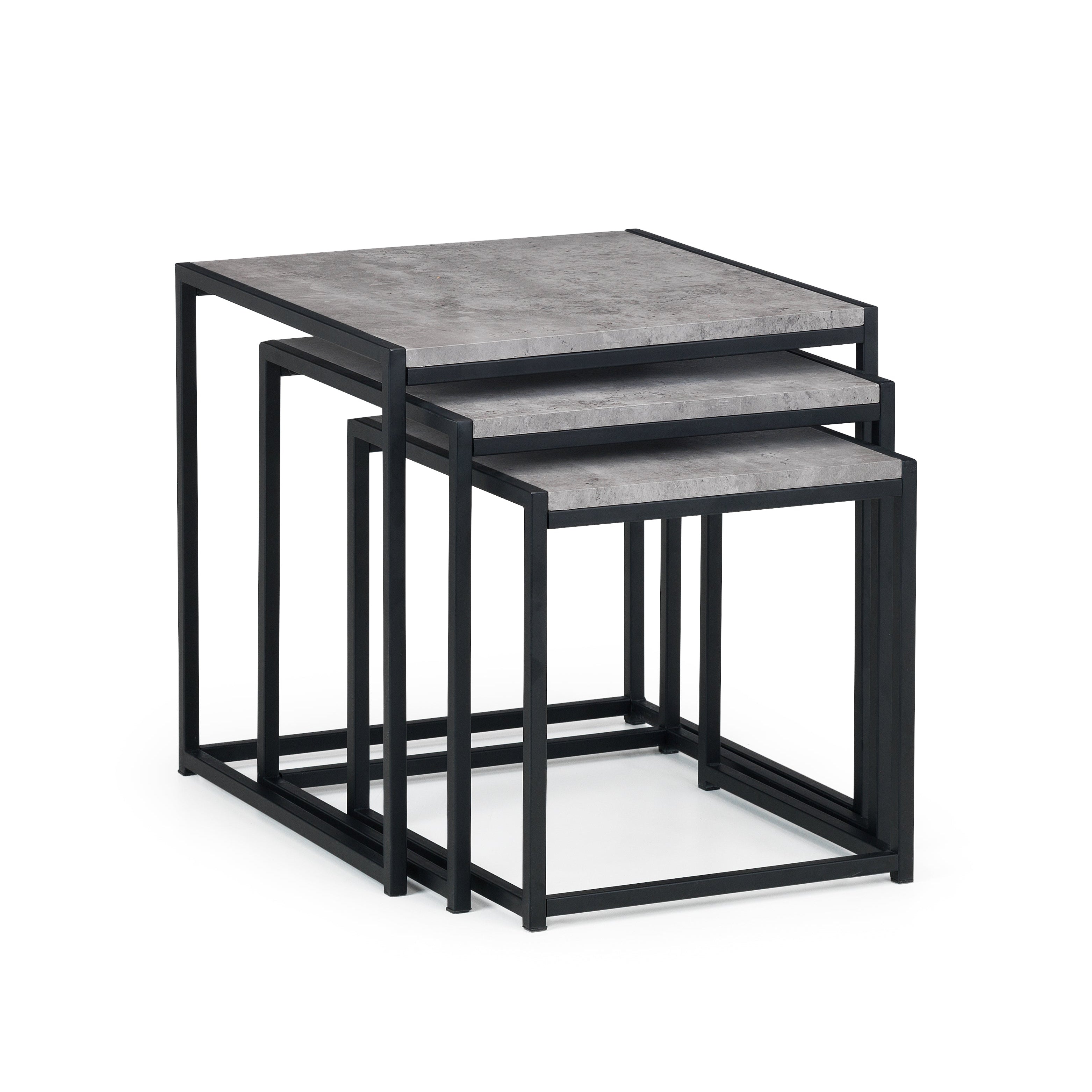 Lerwick Concrete Side Tables Nest of 3